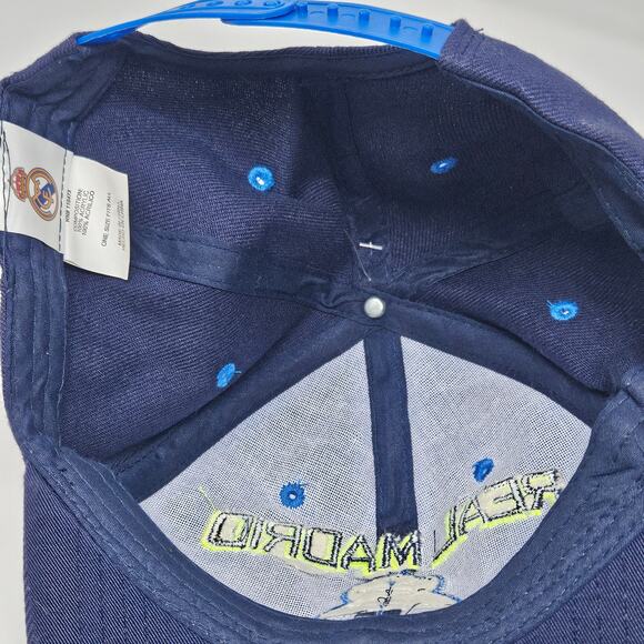 Real Madrid Football Team Hat Cap Mens Snapback Adjustable Embroidered Blue NWT - Picture 8 of 13
